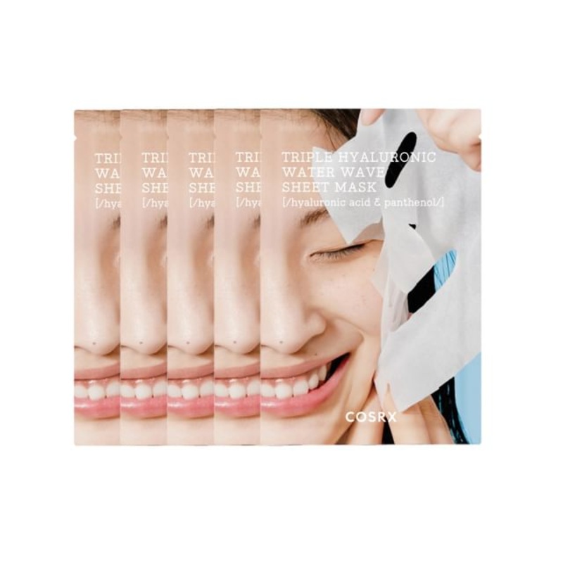 COSRX - Hydrium Triple Hyaluronic Water Wave Sheet Mask Bundle Set | YesStyle