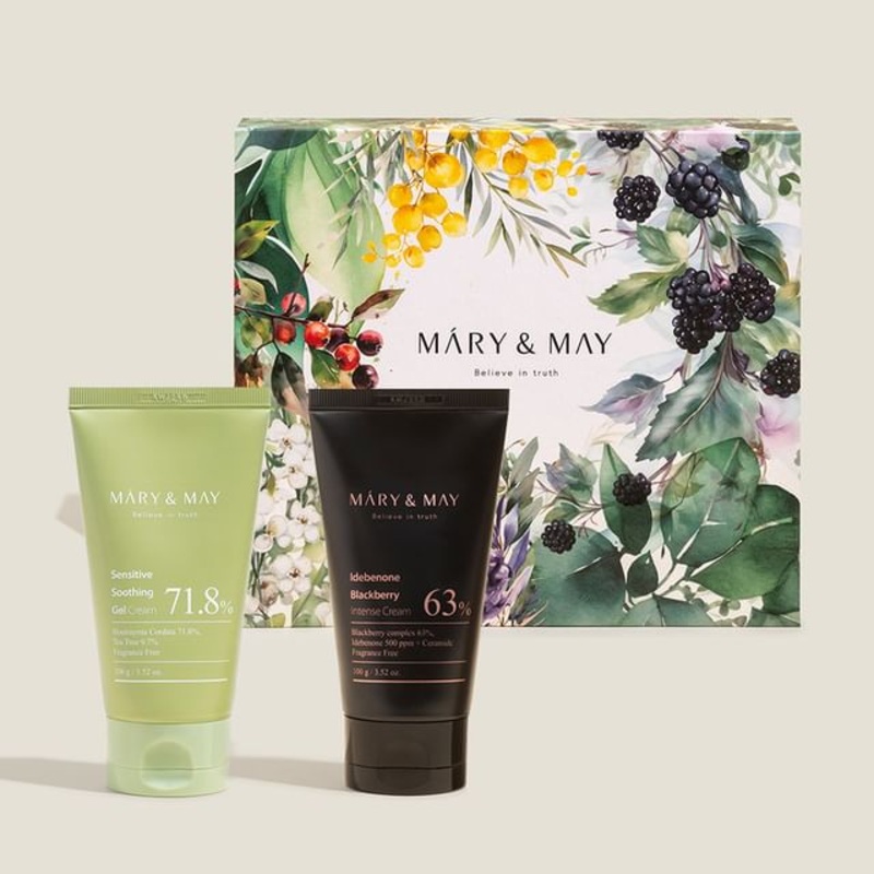Mary&May - Soothing Gel Cream + Idebenone Blackberry Cream Duo Set | YesStyle