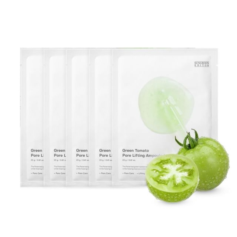 SUNGBOON EDITOR - Green Tomato Pore Lifting Ampoule Mask Bundle Set | YesStyle