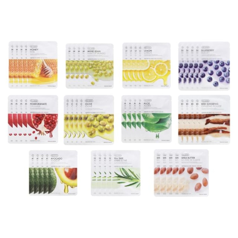THE FACE SHOP - Real Nature Face Mask Bundle Set - 11 Types | YesStyle