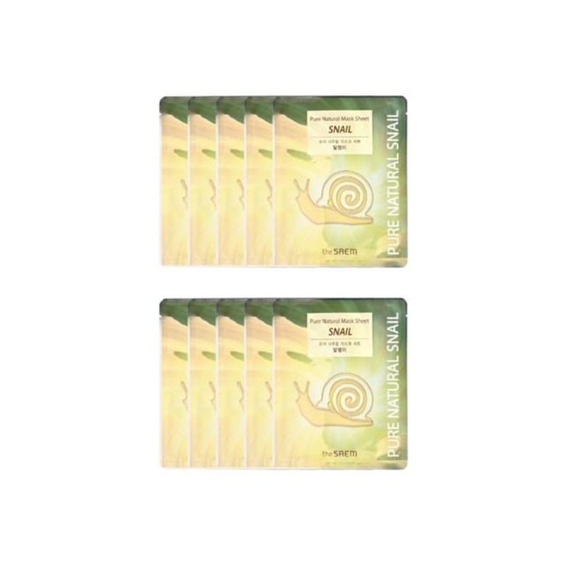 The Saem - Pure Natural Mask Sheet Snail Bundle Set | YesStyle