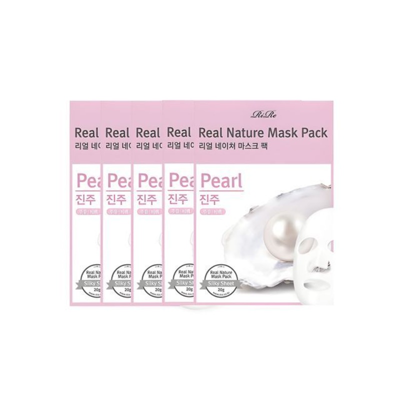 RiRe - Real Nature Mask Pack (Pearl) Set | YesStyle