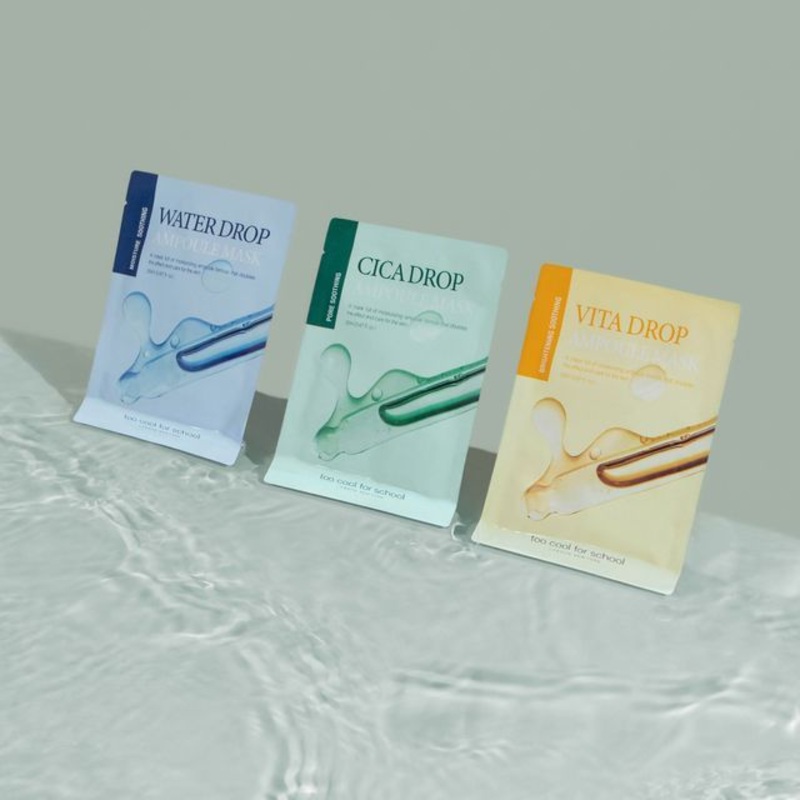too cool for school - Drop Ampoule Mask Sheet - 3 Types | YesStyle