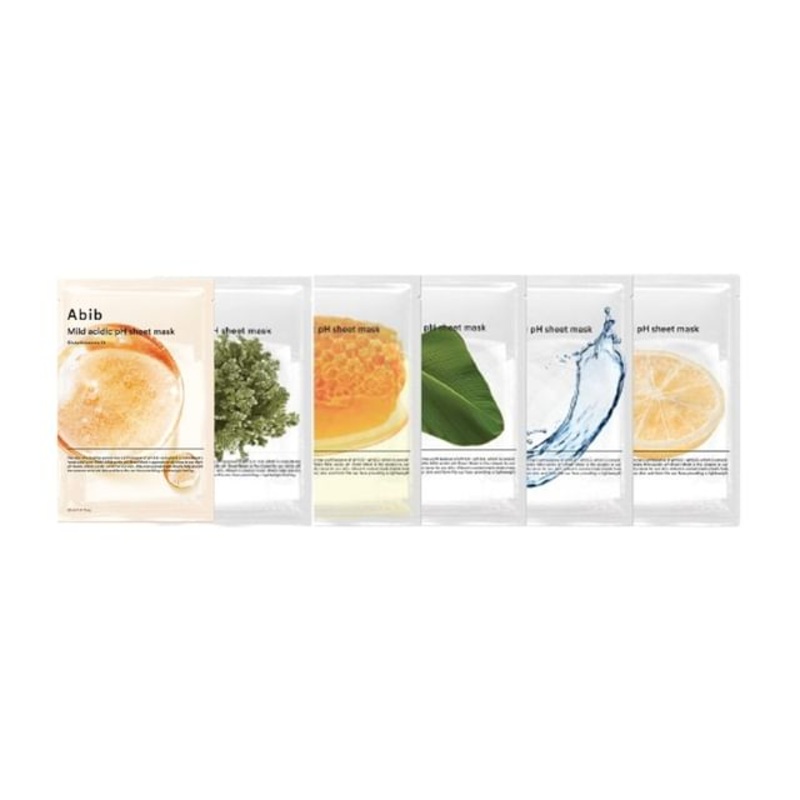 Abib - Mild Acidic pH Sheet Mask Set - 6 Types | YesStyle