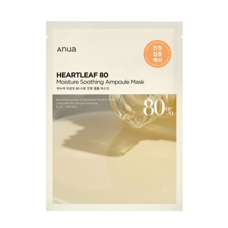 Anua - Heartleaf 80 Moisture Soothing Ampoule Mask | YesStyle