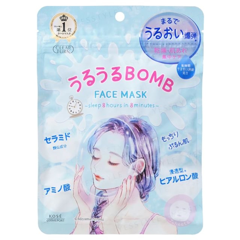 Kose - Clear Turn Uruuru Bomb Face Mask | YesStyle
