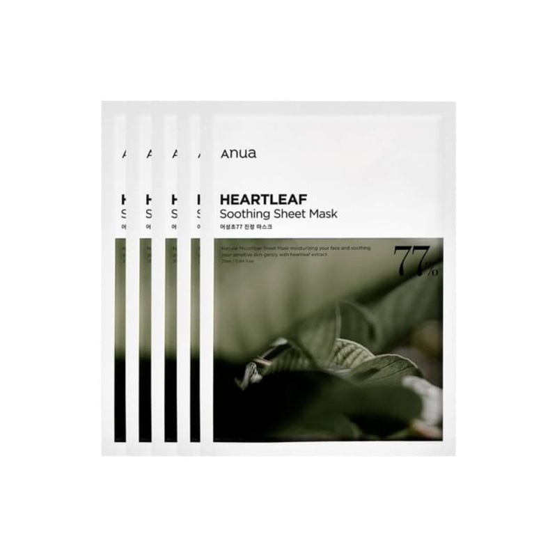 Anua - Heartleaf 77% Soothing Sheet Mask Bundle Set | YesStyle
