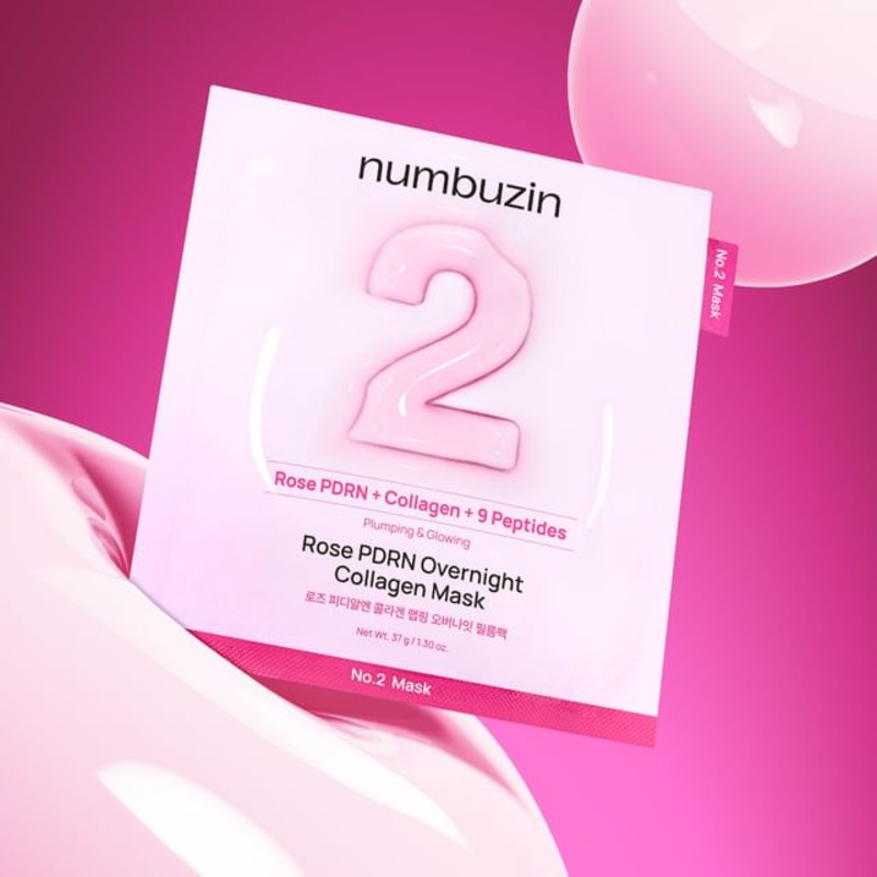 numbuzin - No.2 Rose PDRN Overnight Collagen Mask | YesStyle