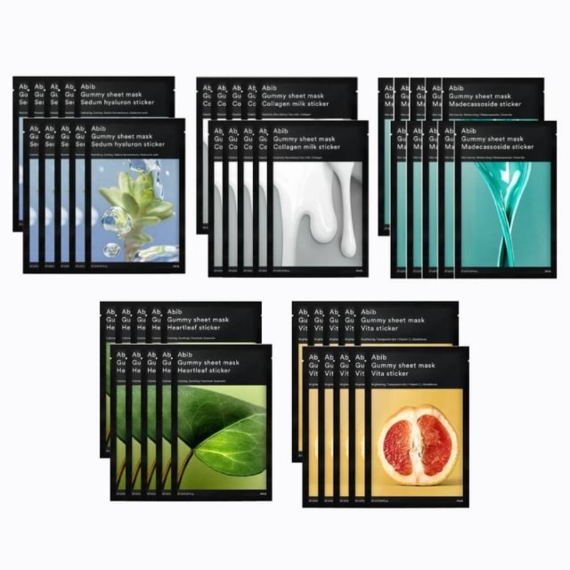 Abib - Gummy Sheet Mask Bundle Set - 5 Types | YesStyle
