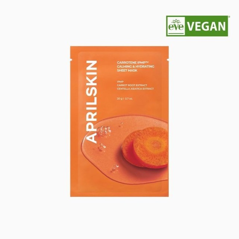 APRILSKIN - Carrotene IPMP Calming & Hydrating Sheet Mask | YesStyle