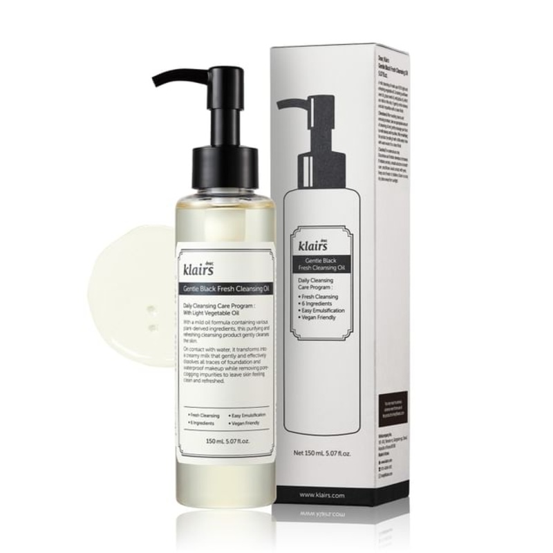 Dear, Klairs - Gentle Black Fresh Cleansing Oil | YesStyle
