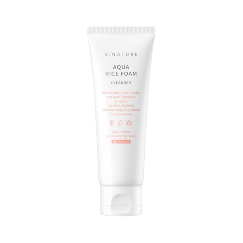 S.NATURE - Aqua Rice Foam Cleanser | YesStyle