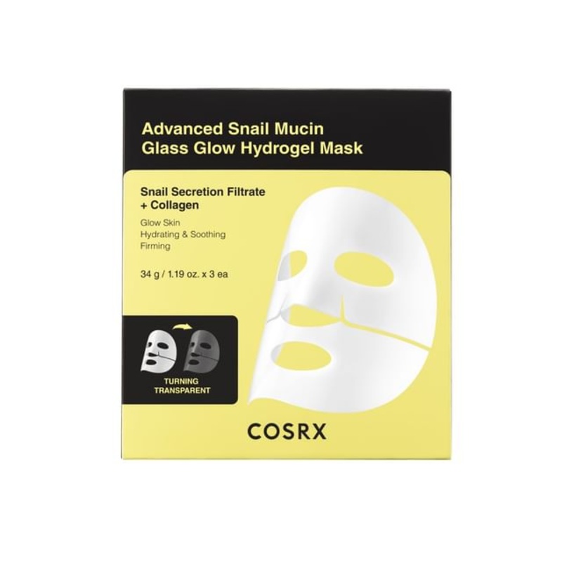 COSRX - Advanced Snail Mucin Glass Glow Hydrogel Mask Set | YesStyle