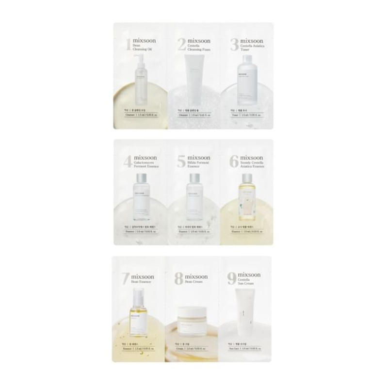 mixsoon - 9-Step Skincare Sachet Bundle Set | YesStyle