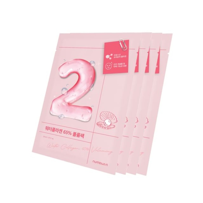 numbuzin - No.2 Water Collagen 65% Voluming Mask Set | YesStyle