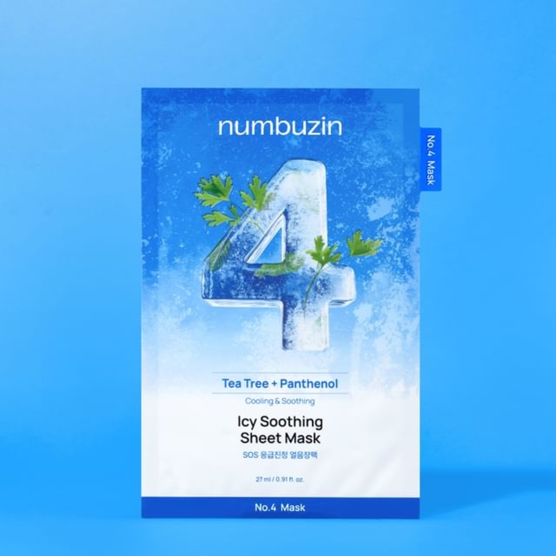 numbuzin - No. 4 SOS Icy Soothing Sheet Mask 1 sheet | YesStyle