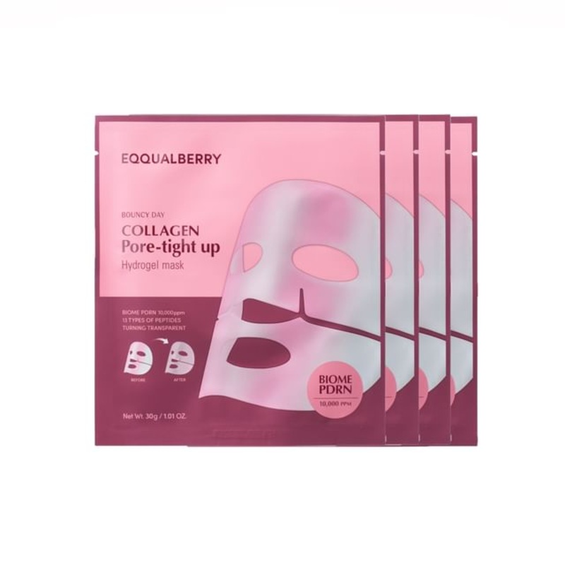 EQQUALBERRY - Collagen Pore-tight up Hydrogel Mask Set | YesStyle