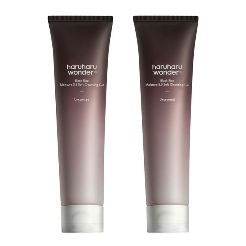 haruharu wonder - Black Rice Moisture 5.5 Soft Cleansing Gel Bundle Set | YesStyle