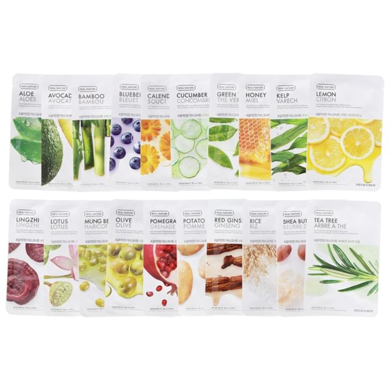 THE FACE SHOP - Real Nature Face Mask 1pc (20 Types) 20g | YesStyle