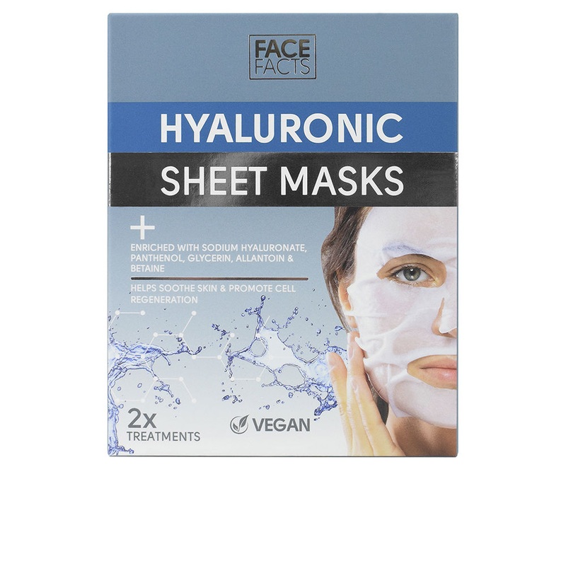 Face Facts Hyaluronic Sheet Masks 2x20ml