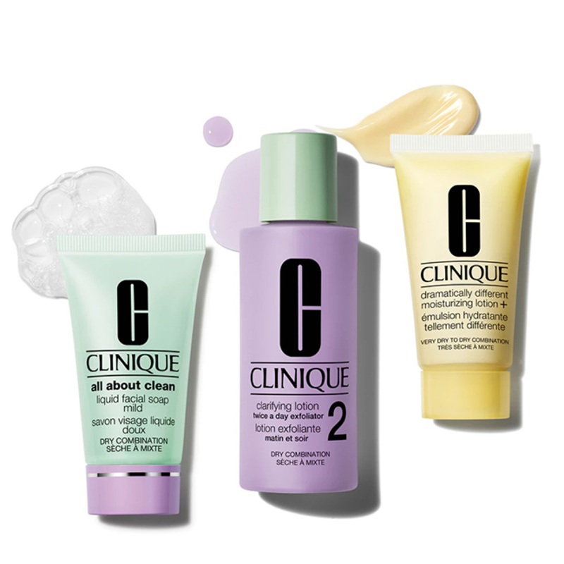Clinique 3 Step System For Dry-Combination Skin Gift Set