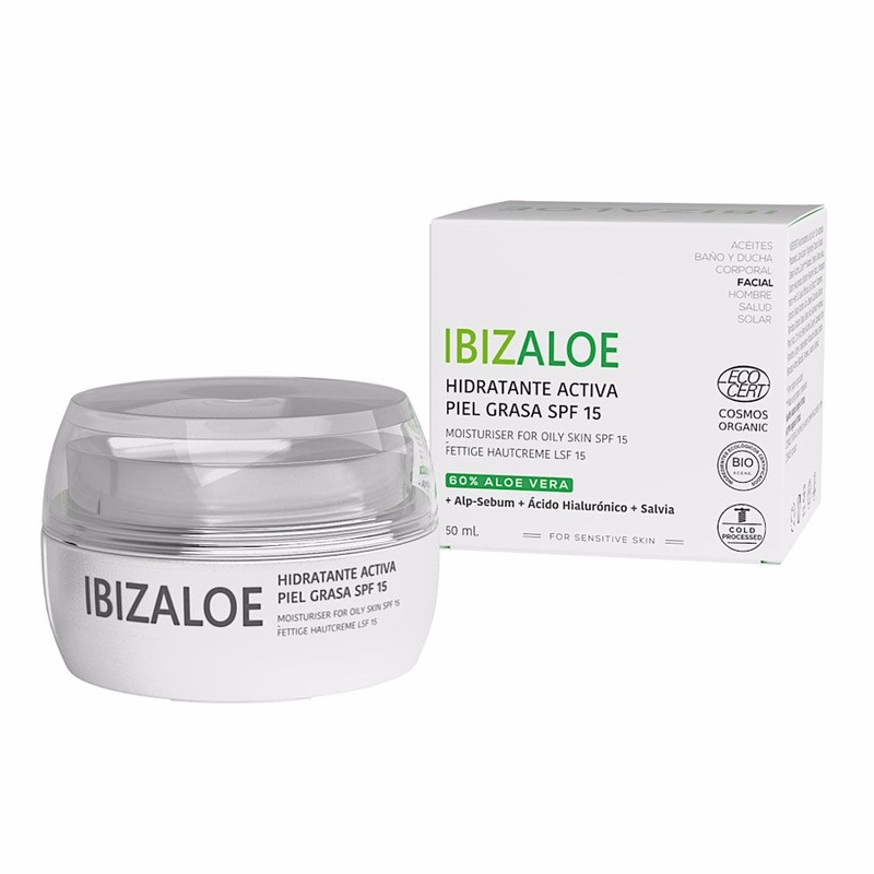 Ibizaloe Moisturizer for Oily Skin SPF15 50ml