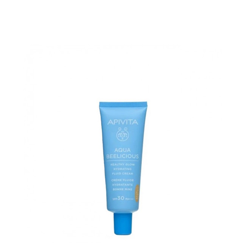 Apivita Aqua Beelicious Healthy Glow Hydrating Fluid Cream SPF30 40ml