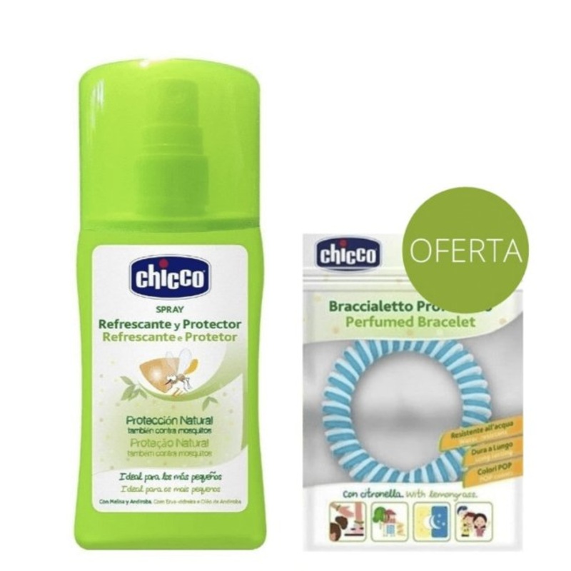Chicco Natural Protection Anti Mosquito Repellent Spray Kit Bracelet Offer