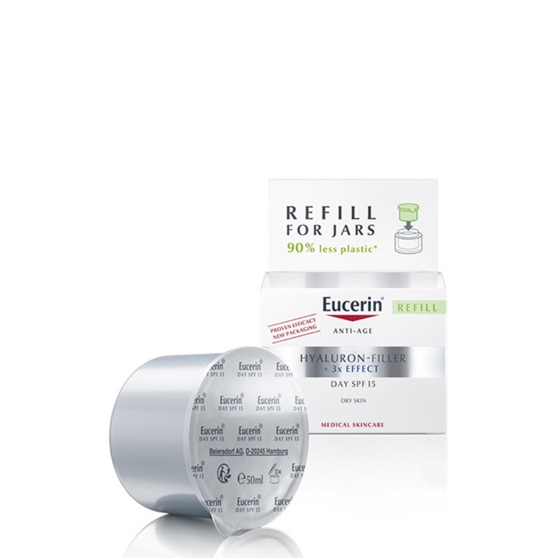 Eucerin Hyaluron-Filler x3 Effect SPF15 Day Cream Dry Skin Refill 50ml
