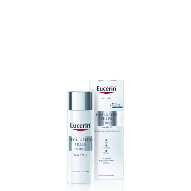 Eucerin Hyaluron-Filler x3 Effect SPF15 Day Cream Normal to Combination Skin 50ml