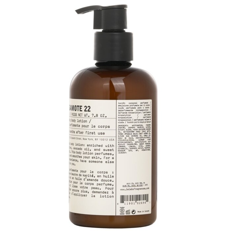 Bergamote 22 Body Lotion Size: 237ml Weight: 0.28KG