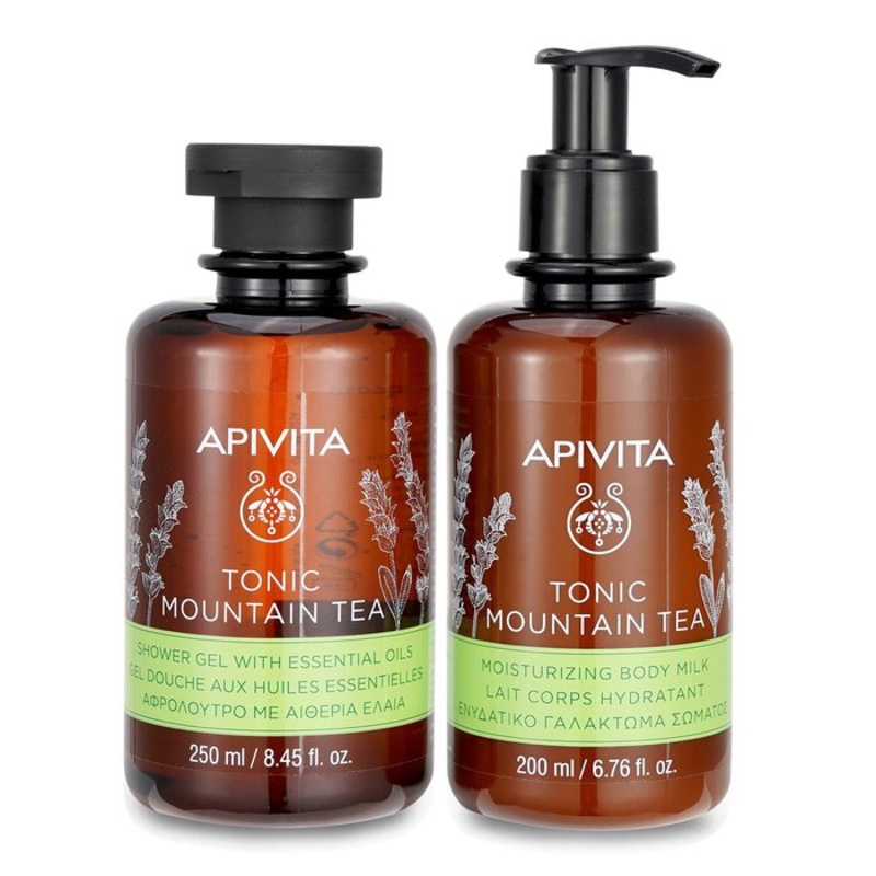 Uplift Your Mood Toning & Revitalization Set: Tonic Mountain Tea Shower Gel 250ml+ Tonic Mountain Tea Body Milk Size: 2pcs Weight: 0.72KG