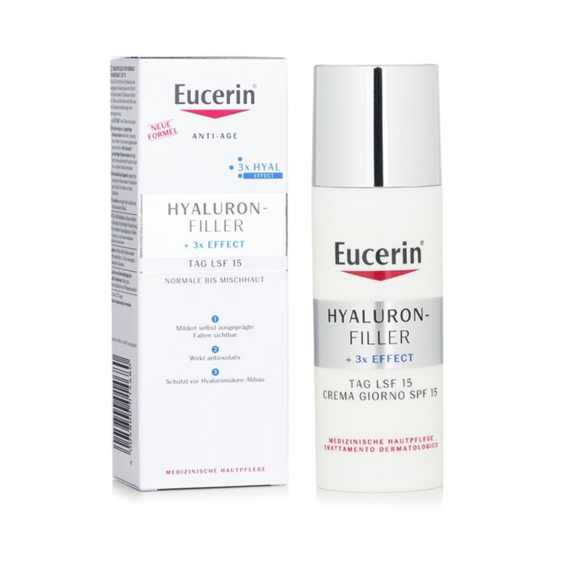 Anti Age Hyaluron Filler + 3x Effect Day Cream SPF15 (For Normal/Combination Skin) Size: 50ml Weight: 0.10KG