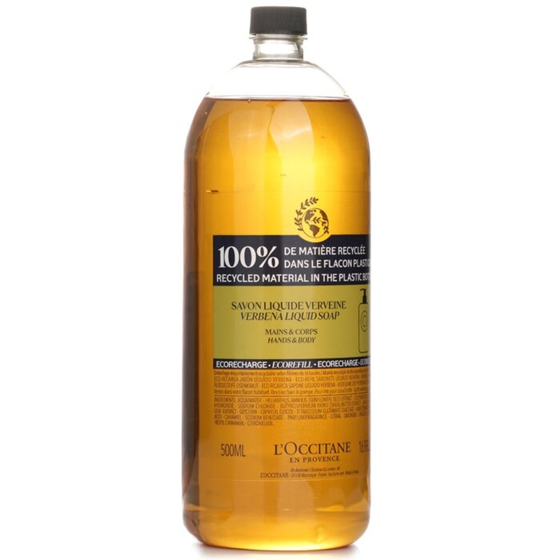 Verveine (Verbena) Liquid Soap For Hands & Body (Eco-Refill) Size: 500ml/16.9oz Weight: 0.51KG
