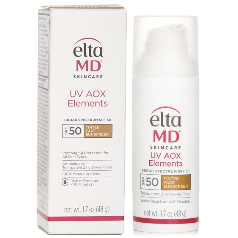 UV AOX Elements Tinted Mineral Face Sunscreen SPF 50 Size: 48g/1.7oz Weight: 0.09KG
