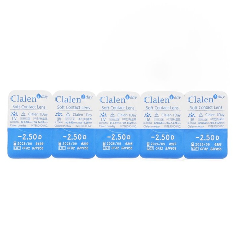 1day Soft Contact Lens -2.50 - 5cps x 1 strip