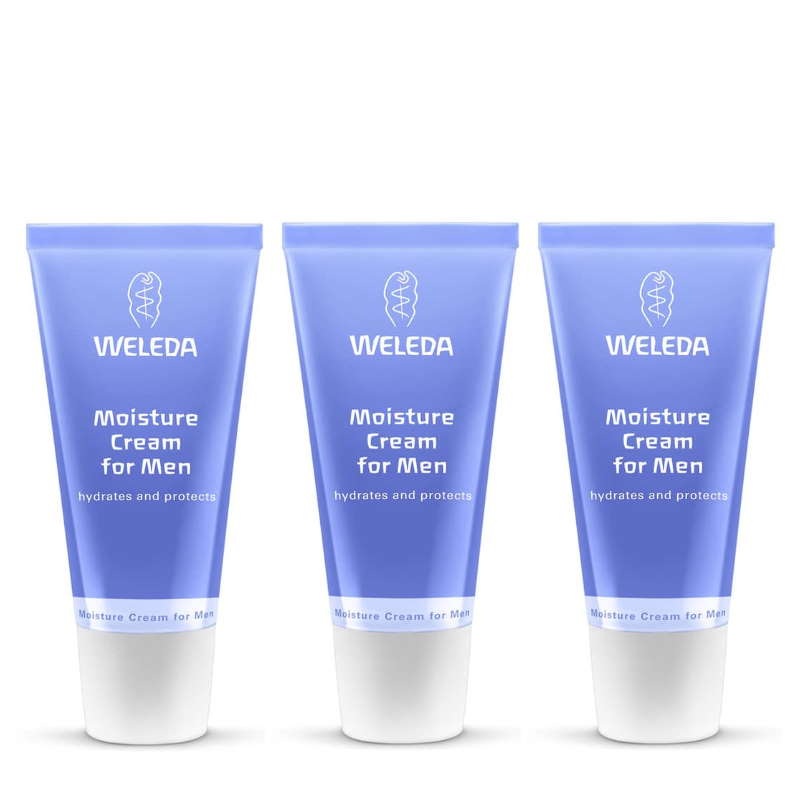 Weleda Moisture Cream for Men 30ml (Bundle of 3)