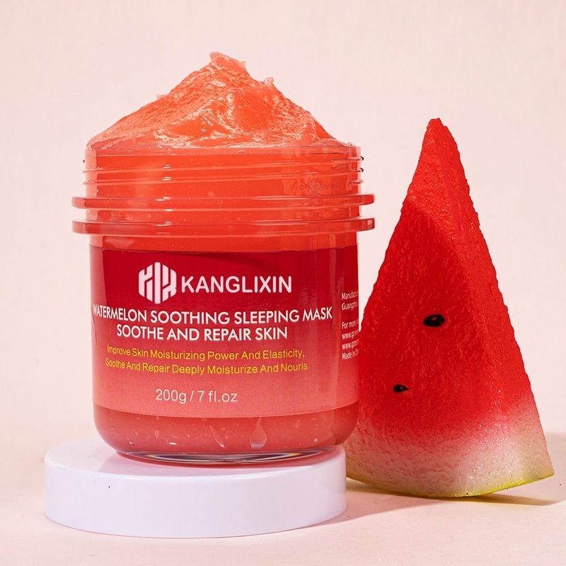 Watermelon Fruit Mud Mask Private Label Facial Moisturizing Sleep Jelly Gel Masks