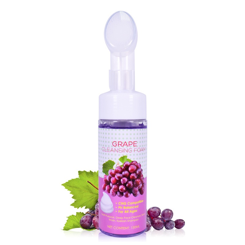 Wholesale Factory Price Deep Cleansing Foam Moisturizing Grape Facial Cleanser Massage Face Wash