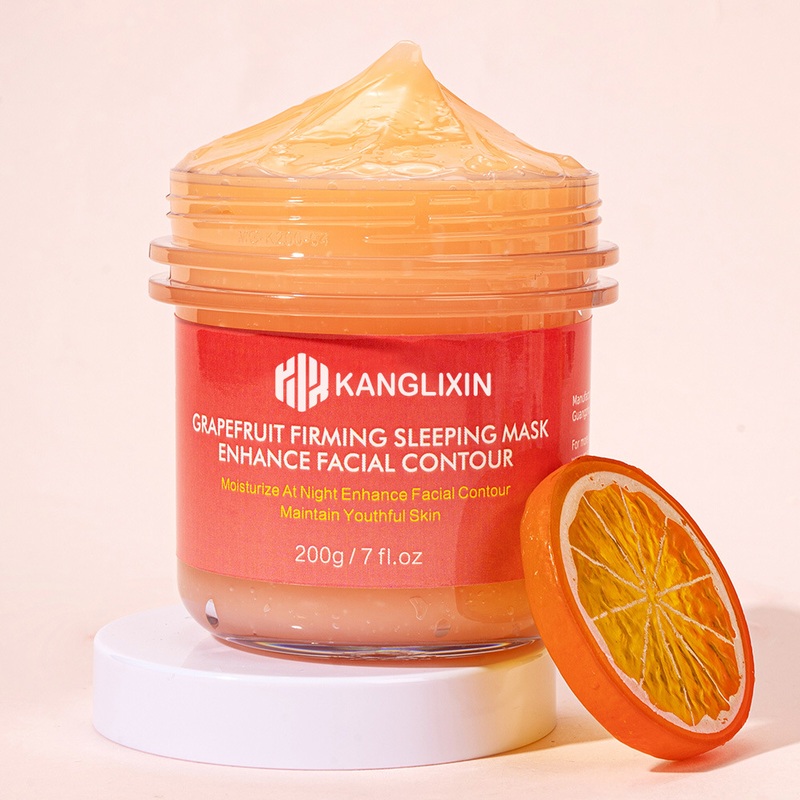 Wholesale Fruit Facial Masks Improve Roughness Lightening Skin Care Vitamin C Orange Jelly Mask