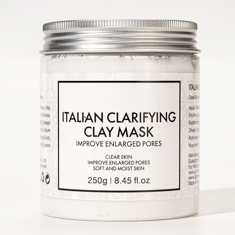 Vegan Kaolin Facial Skin Care Firming Exfoliating Blackhead Vitamin C Face Mud Clay Mask