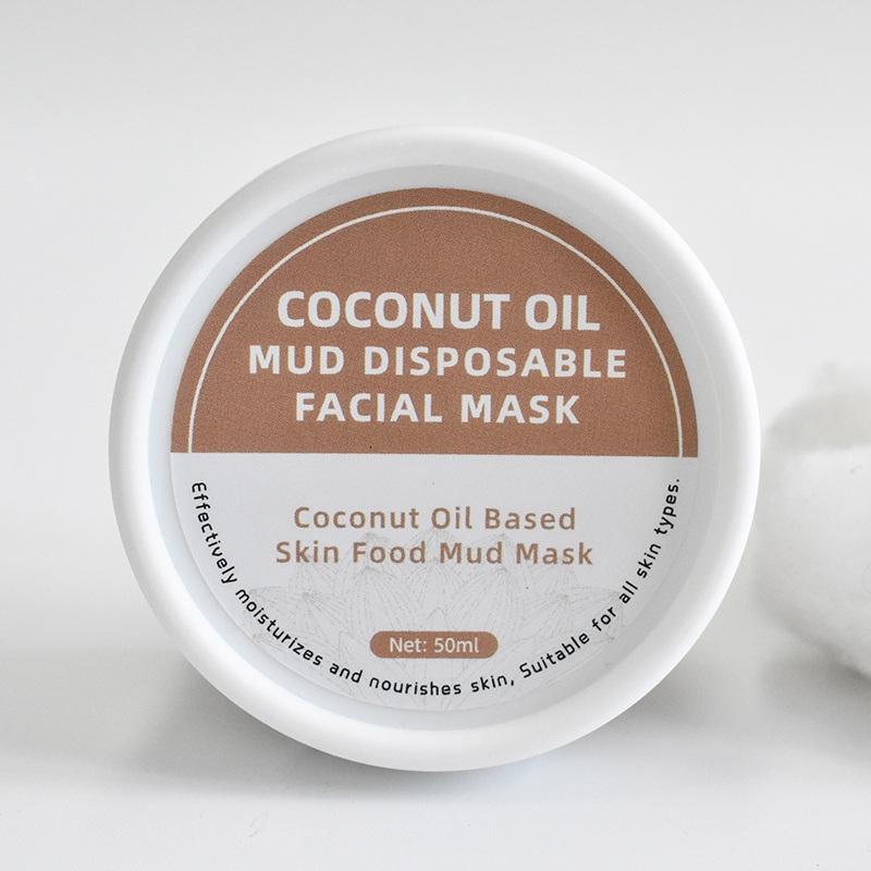 Wholesale Custom Logo Whitening Anti Acne Deep Cleansing Skincare Coconut Oil Face Mud Mask Face Care Facial Clay Masks
