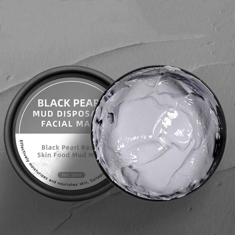 Wholesale Facial Mud Mask Whitening Black Pearl Mask Deep Cleansing Face Clay Masks