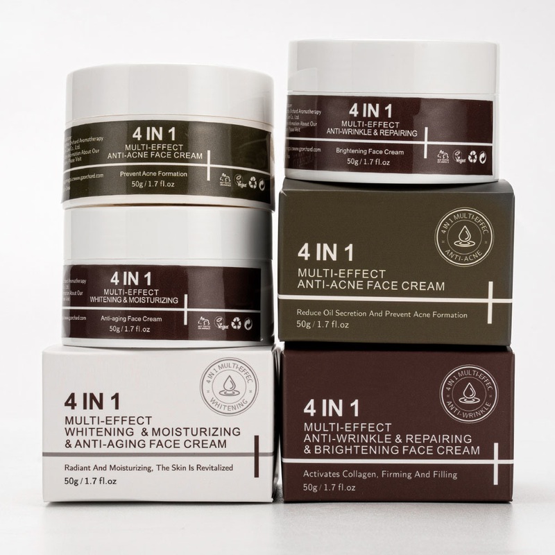 Wholesale Private Label Anti Wrinkle Whitening Moisturizing Repairing Firming Custom Logo 4 in 1 Skincare Moisturizer Multi-Effect Anti-Acne Facial Cream
