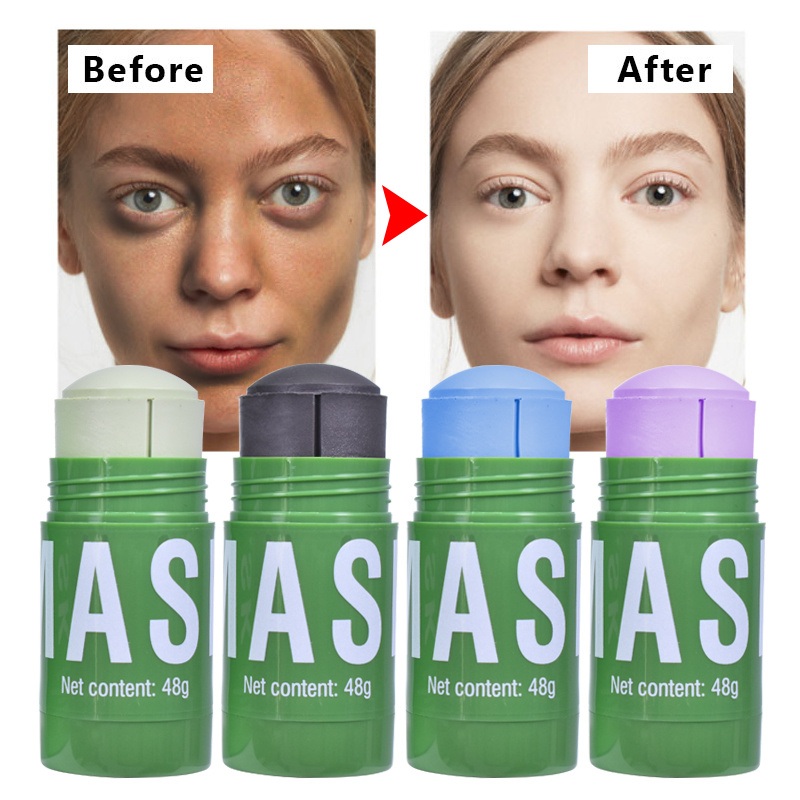 Wholesale Private Label Skincare Beauty Products Skin Repair and Acne Remove Organic Green Tea Musk Clay Mask Stick
