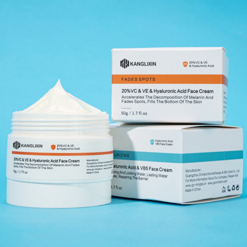 Anti Aging Moisturizing Repairing Wholesale Private Label Facial Moisturizer OEM ODM 2% Hyaluronic Acid Vitamin B5 Face Cream