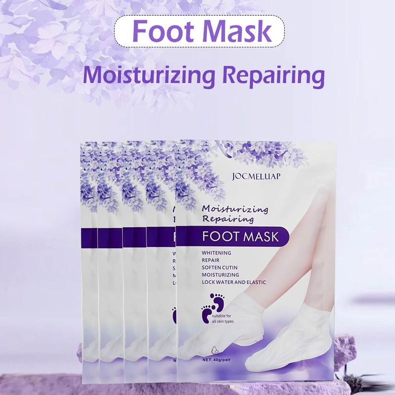 Wholesale Foot Exfoliation Peeling Mask Whitening Peeling Foot Mask Lavender Exfoliate Silk Foot Mask
