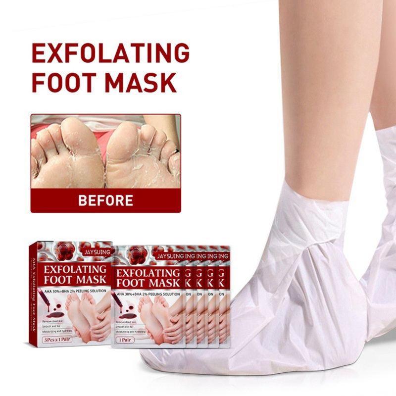 Wholesale Fruit Acid Aha BHA Exfoliating Foot SPA Callus Remover Footmask Relaxing Moisturizing Feet Skin Care Peeling Foot Mask