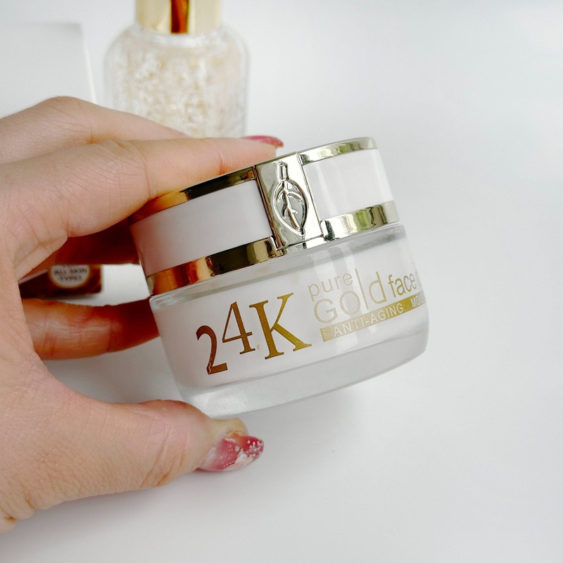 Wholesale Natural 24K Gold Collagen Face Cream Private Label Moisturizing Night Skin Brightening Repair Face Cream
