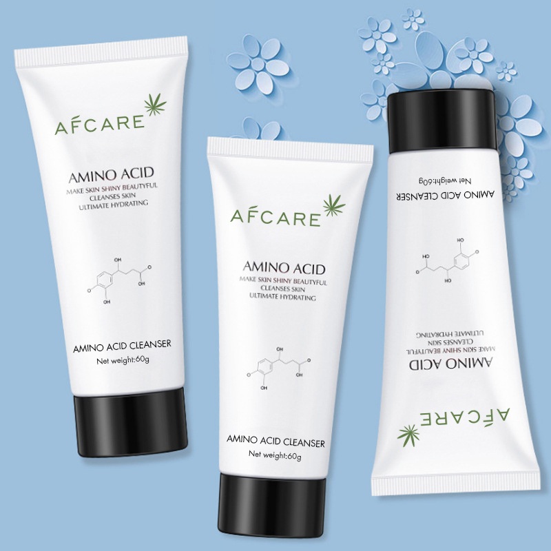 Amino Acid Facial Cleanser for Deep Cleaning, Blackhead Removal, Natural Skin Care